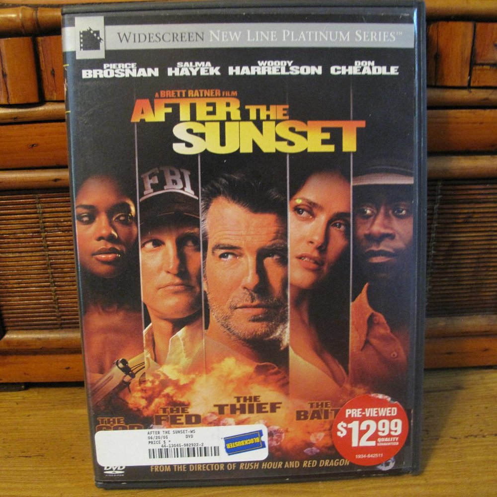 After The Sunset Widescreen New Line Platinum Edition DVD and Case